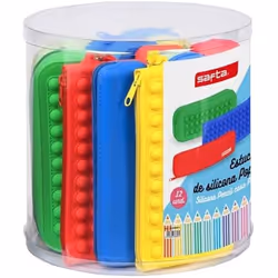Trousse décolier - SAFTA - Pop It - Multicolore - Lot de 12 pièces - Mixte