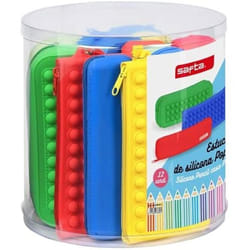 Trousse décolier - SAFTA - Pop It - Multicolore - Lot de 12 pièces - Mixte