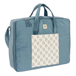 Safta Valise Leaves Turquoise (50 x 40 x 14 cm)
