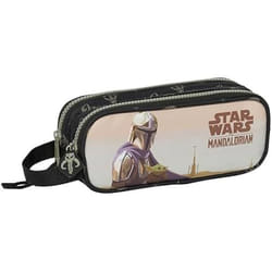 Trousse double - SAFTA - The Mandalorian - Multicolore - Licence Star Wars - Mixte