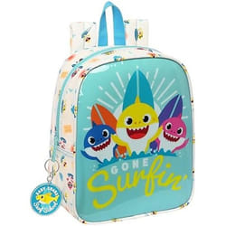 Baby Shark Sac à dos enfant Surfing Bleu Blanc 22 x 27 x 10 cm