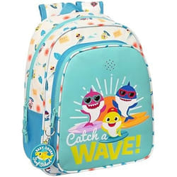 Baby Shark Cartable Surfing Bleu Blanc 27 x 33 x 10 cm
