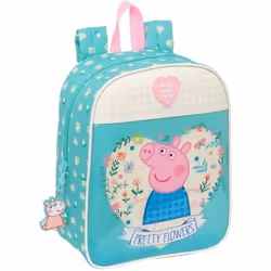 Sac à dos enfant - SAFTA - PEPPA Pig Pretty Flowers - Rose - Adaptable au chariot - Confortable