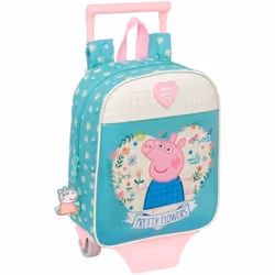 Sac à dos - SAFTA - PEPPA Pig Pretty Flowers - Rose - Trolley inclus - Confortable enfants