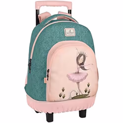 Sac à dos GDE. C/ROUES COMPACT SANTORO™S MIRABELLE SWAN LAKE Gris rose Estándar décontracté