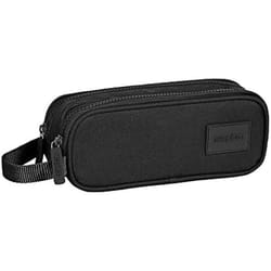 Trousse - SAFTA - Double - Noir - 21 x 6 x 8 cm - Zippée