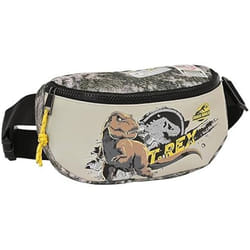 Sac banane - Safta - Jurassic World Warning - Gris - 23 x 9 x 14 cm - Confortable et résistant