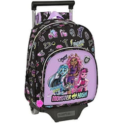 Monster High Cartable à roulettes Creep Noir 28 x 34 x 10 cm