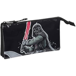 Star Wars Trousse Fourre-Tout Double The fighter Noir 22 x 12 x 3 cm