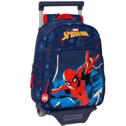 Spider-Man Cartable à roulettes Neon Blue marine 27 x 33 x 10 cm