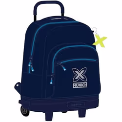Munich Cartable à roulettes Nautic Blue marine 33 X 45 X 22 cm