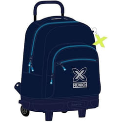 Munich Cartable à roulettes Nautic Blue marine 33 X 45 X 22 cm