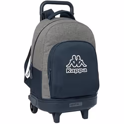 Kappa Cartable à roulettes Dark navy Gris Blue marine 33 X 45 X 22 cm