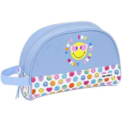 Trousse scolaire - SAFTA - SMILEY WORLD JOYFUL - Tissu souple - Zippée - Adaptable au chariot
