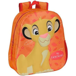 Sac à dos décole - Safta - EL REY LION - Design 3D - Orange - Adaptable au chariot