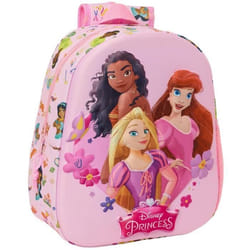 Sac à dos - Disney - Princesses 3D - 33 CM - Haut de Gamme - Maternelle