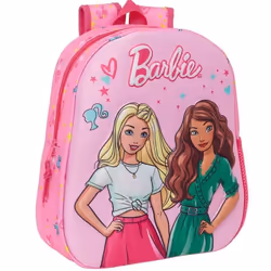 Sac à dos - BARBIE - 3D Maternelle - 33 CM - Rose - Haut de Gamme