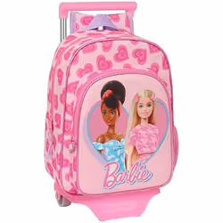 Barbie Cartable à roulettes Love Rose 26 x 34 x 11 cm