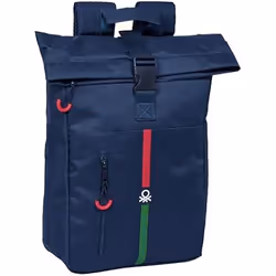Benetton Sacoche pour Portable Italy Blue marine 28 x 42 x 13 cm