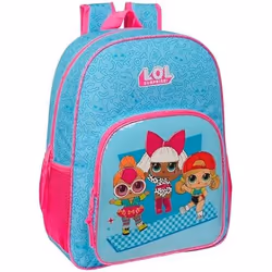 Sac à dos scolaire - Safta - LOL Surprise Divas - Bleu - Adaptable au chariot - Confortable