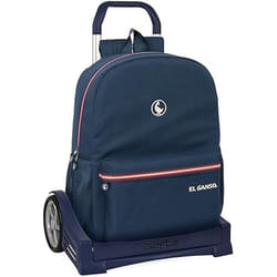 El Ganso Cartable à roulettes Classic Bleu 32 x 14 x 43 cm