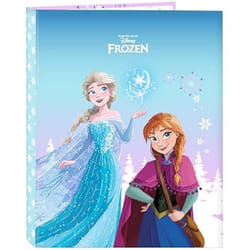 Classeur - SAFTA - La Reine des neiges Cool Days - 4 anneaux - Mixte - Bleu