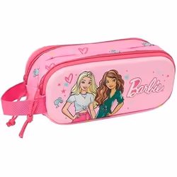 Safta Barbie Trousse Double 3D pour Enfants dâge Scolaire Confortable et Polyvalente qualité et résistance 21 x 6 x 8 cm