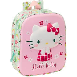 Sac à dos de crèche 3D Hello Kitty - SAFTA - Rouge - Adapté au chariot