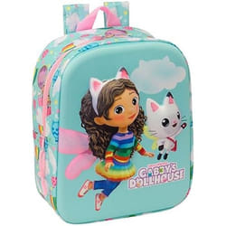 Sac à dos de crèche 3D GABBYS DOLLHOUSE - Adapté au chariot - Nettoyage facile - Enfant - Rose