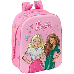 Sac à dos de crèche 3D Barbie - SAFTA - Adapté au chariot - Nettoyage facile - Enfant