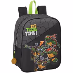 Sac à dos scolaire - SAFTA - Tortugas Ninja - Adaptable au chariot - Confortable - Noir