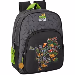 Sac à dos scolaire - SAFTA - Tortues Ninja - Confortable - Polyvalent - Trolley inclus