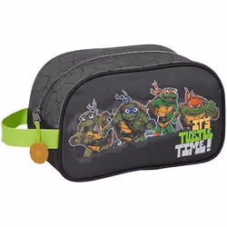 Trousse Scolaire - SAFTA - Tortues Ninja - Adaptable au Chariot - Facile à Nettoyer - Zippée