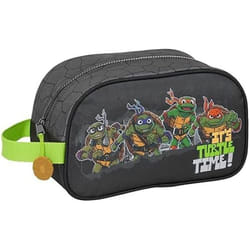 Trousse Scolaire - SAFTA - Tortues Ninja - Adaptable au Chariot - Facile à Nettoyer - Zippée