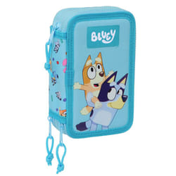 Trousse triple pour 36 pièces enfant Safta Bluey