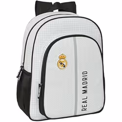 Sac à dos scolaire - Real Madrid - 1ère équipe 24/25 - Enfant - Adapté au chariot - Blanc