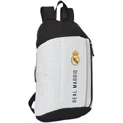 Sac à dos Real Madrid 1ère équipe 24/25 - SAFTA - Blanc - Sport - Enfant - 25 cm x 20 cm x 10 cm