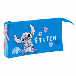 Trousse triple enfant Safta Disney Stitch Hawaii
