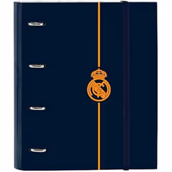 Classeur - SAFTA - Real Madrid 2ème équipe 24/25 - 4 anneaux de 35 cm - 100 feuilles A4 - Couverture rigide