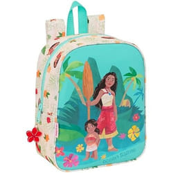 Sac à dos enfant - SAFTA - VAIANA - Beige/Bleu - 22x10x27 cm - Adaptable au chariot
