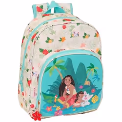 Sac à dos - SAFTA - VAIANA - Confortable - Beige/Bleu - 28 x 10 x 34 cm