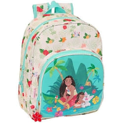 Sac à dos - SAFTA - VAIANA - Confortable - Beige/Bleu - 28 x 10 x 34 cm
