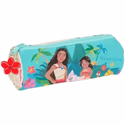 Trousse Ronde Scolaire - SAFTA - VAIANA - Enfant 5-14 Ans - Confortable - Polyvalente