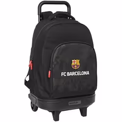 Sac à dos à roulettes - SAFTA - F.C. Barcelona Black - Compact - Amovible - Confortable