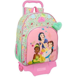 Sac à dos scolaire - SAFTA - PRINCESAS DISNEY BLOOM - Grand format - Avec chariot - Rose