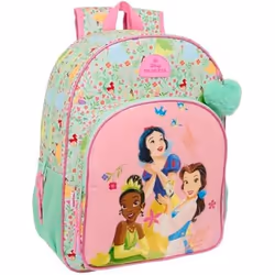Sac à dos scolaire - SAFTA - PRINCESAS DISNEY BLOOM - Adaptable au chariot - Rose - Fille