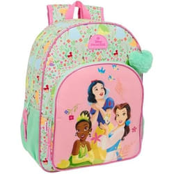 Sac à dos scolaire - SAFTA - PRINCESAS DISNEY BLOOM - Adaptable au chariot - Rose - Fille