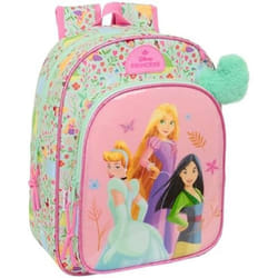 Sac à dos - SAFTA - PRINCESAS DISNEY BLOOM - Adaptable au chariot - Nettoyage facile - Rose