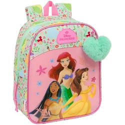 Sac à dos enfant - SAFTA - PRINCESAS DISNEY BLOOM - Adaptable au chariot - Confortable - Rose