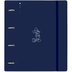 Classeur - SAFTA - Mickey Mouse Good Day - 4 anneaux de 35 mm - Recharge 100 feuilles A4 - Idéal enfants